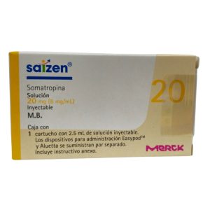 Saizen 60 UI (20 mg) solución inyectable