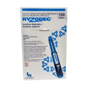 Ryzodeg Flextouch 100 UI/ml 5 x 3ml .Pluma