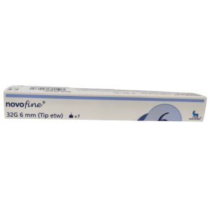 Agujas Novofine 32G x 6 mm (7 piezas)
