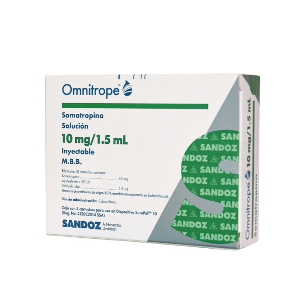 Omnitrope 30 UI (10 mg) c/5 cartuchos