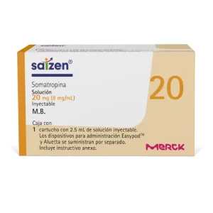 Saizen 60 UI (20 mg) solución inyectable
